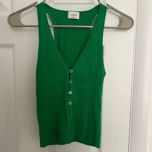 Wilfred Green Button Up Halter Neck Tank